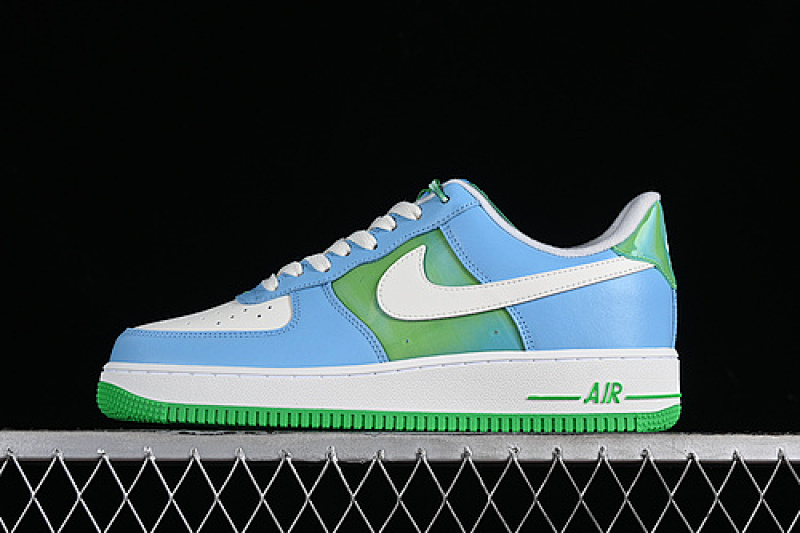 Nike Nike AIR FORCE 1 07 LOW AQUARIUS BLUE/SAIL/GREEN SHOCK/VAPOR GREEN · FZ4032-407, photo 1