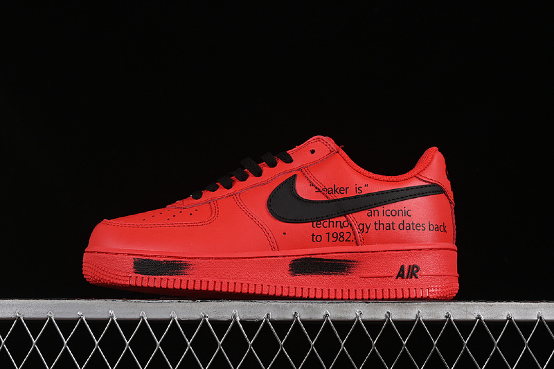 Nike [FD7039-600]-[AIR FORCE 1 07 LOW UNIVERSITY RED/BLACK]-[WOMAN:36-39]-[MAN:40-45] - Image 2