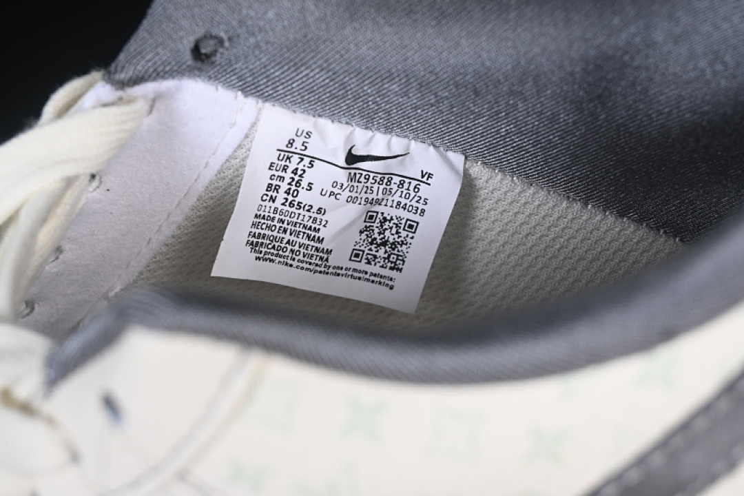 Nike [MZ9588-816]-[AIR FORCE 1 07 LOW CASUAL SNEAKERS DARK GRAY/WHITE]-[WOMAN:36-39]-[MAN:40-45] - Image 5