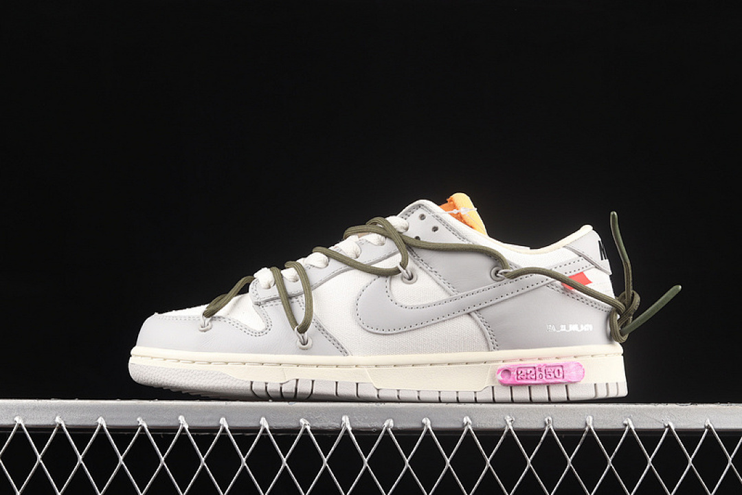 Unbranded [DM1602-124]-[OW X SB DUNK LOW LOT 22 OF 50 SAIL/NEUTRAL GREY/MEDIUM OLIVE]-[UNISEX:36-47.5], photo 1