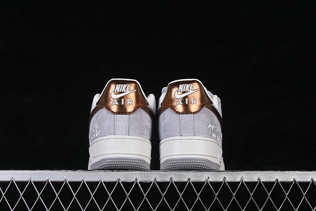 Nike [DV5477-007]-[AIR FORCE 1 07 LOW WHITE/GREY/GOLD]-[WOMAN:36-39]-[MAN:40-45] - Image 14