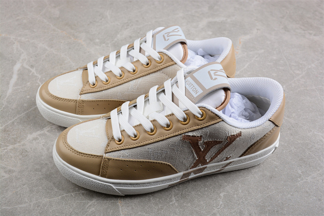 Chanel [L*V TRAINER SNEAKERS WHITE/WHITE/BROWN]-[WOMAN:35-39]-[MAN:40-45] - Image 14