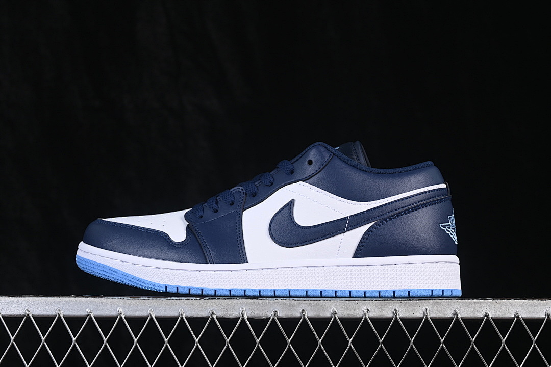 Jordan [553558-404]-[JORDAN 1 LOW MIDNIGHT NAVY/WHITE/UNIVERSITY BLUE]-[WOMAN:36-39]-[MAN:40-46], photo 1