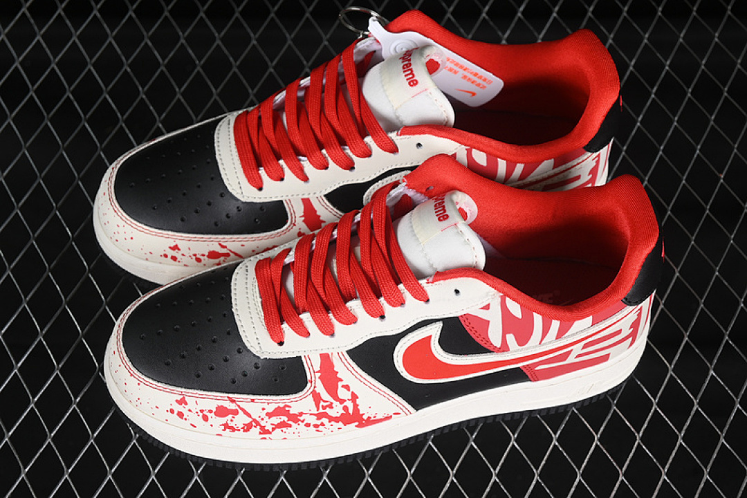 Nike [DF0188-020]-[AIR FORCE 1 07 LOW WHITE/RED/BLACK]-[WOMAN:36-39]-[MAN:40-45] - Image 11