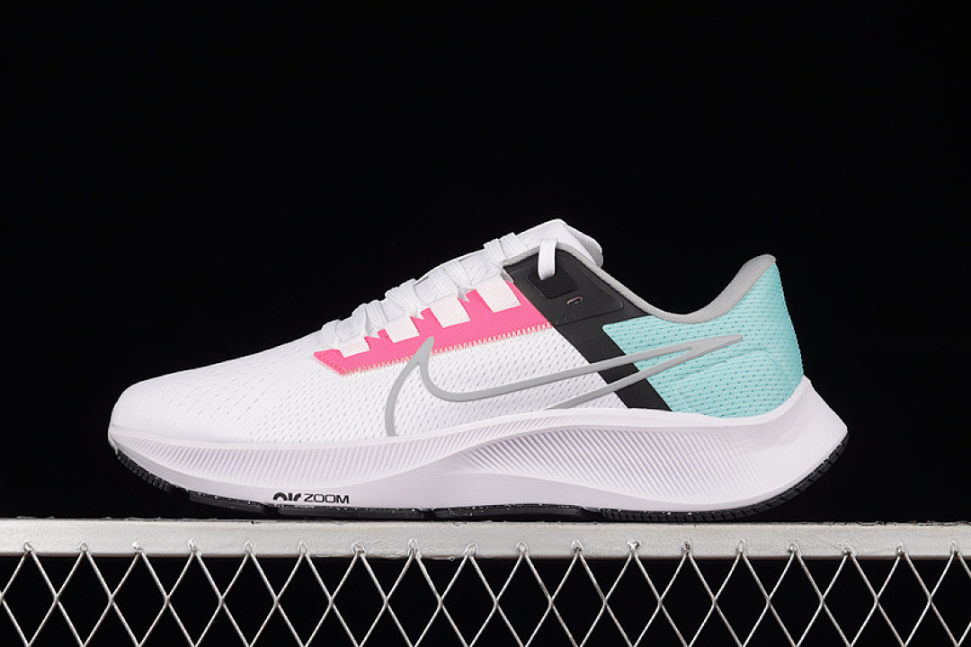 Nike [CW7356-102]-[ZOOM PEGASUS 38 SOUTH BEACH WHITE/HYPER PINK/DYNAMIC TURQUOISE/WOLF GREY]-[39-45], photo 1