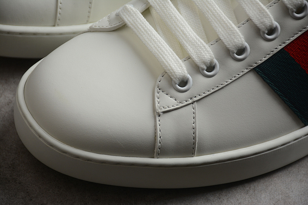 Gucci [GU*CCI ACE EMBROIDERED LOW-TOP SNEAKER WHITE/GREEN/RED]-[WOMAN:35-39]-[MAN:40-44] - Image 7
