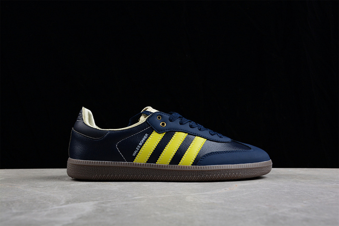 Adidas [S42595]-[WALES BONNER SAMBA SHOES COLLEGIATE NAVY/CREAM WHITE/YELLOW]-[UNISEX:35-45] - Image 15