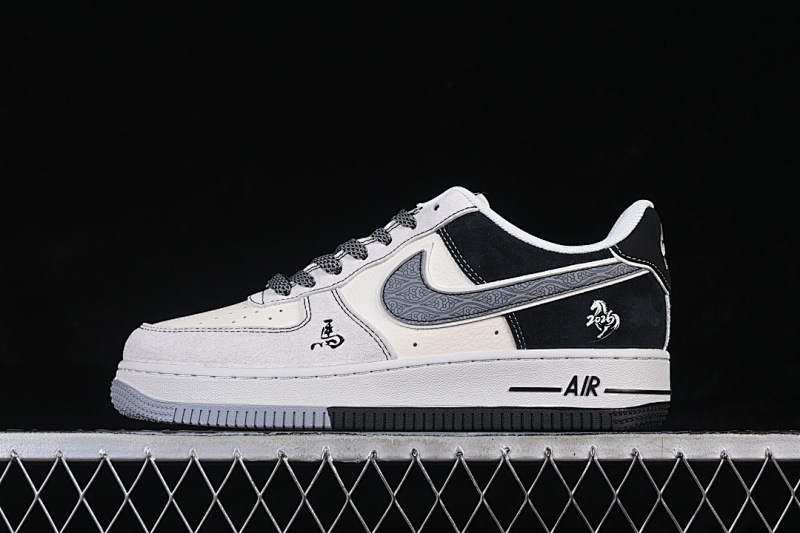Nike Nike AIR FORCE 1 07 LOW CASUAL SNEAKERS WHITE/BLACK/GREY · HT5088-636, photo 1