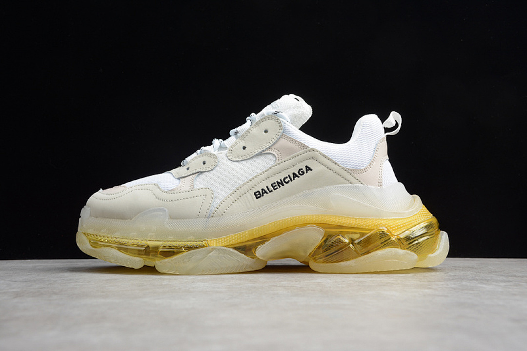 Unbranded [TRIPLE S SNEAKER DADSHOE WHITE/BLACK/GOLD]-[WOMAN:36-39]-[MAN:40-45], photo 1