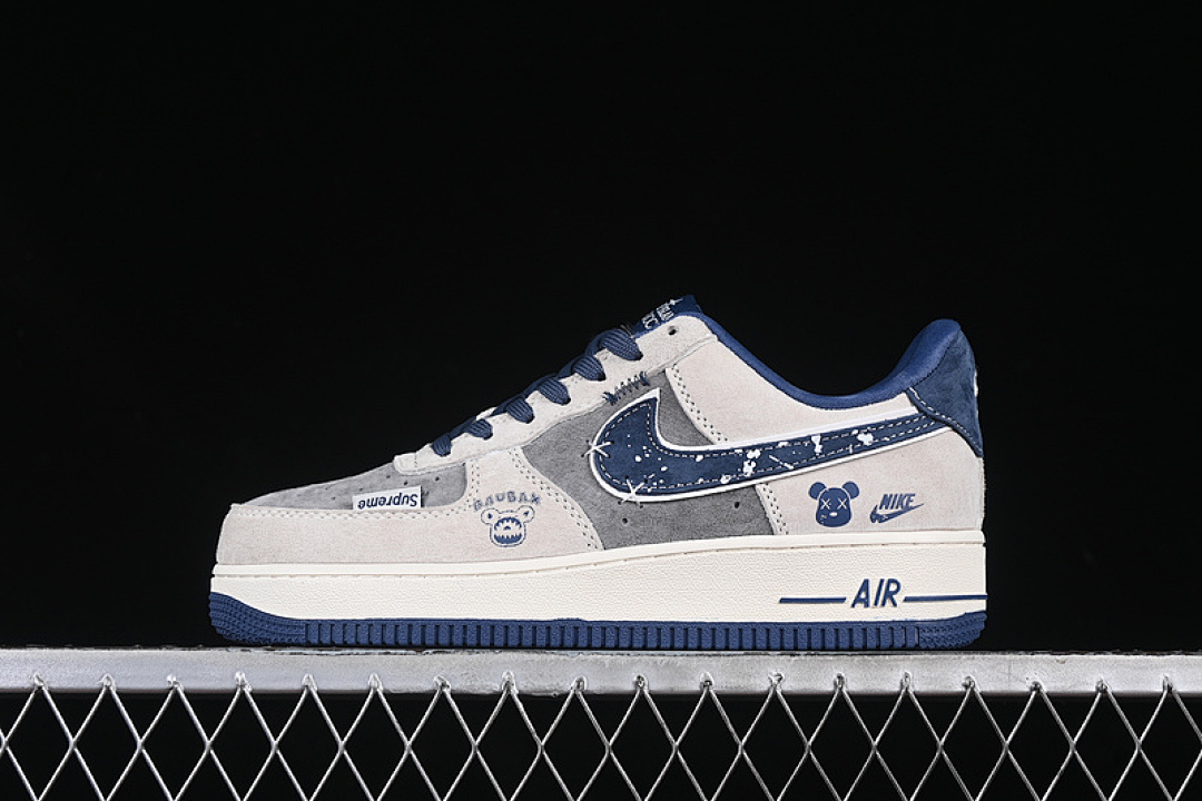 Nike Nike AIR FORCE 1 07 LOW WHITE/GREY/BLUE · KK1988-053, photo 1