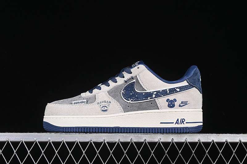 Nike Nike AIR FORCE 1 07 LOW WHITE/GREY/BLUE · KK1988-053, photo 1
