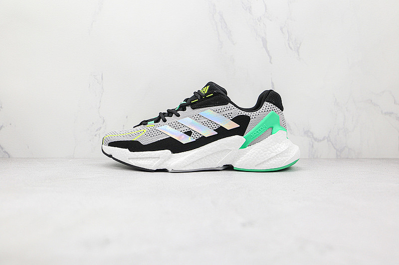 BOOST X9000L4 CRYSTAL WHITE/CLOUD WHITE/SCREAMING GREEN · FZ3918, photo 1