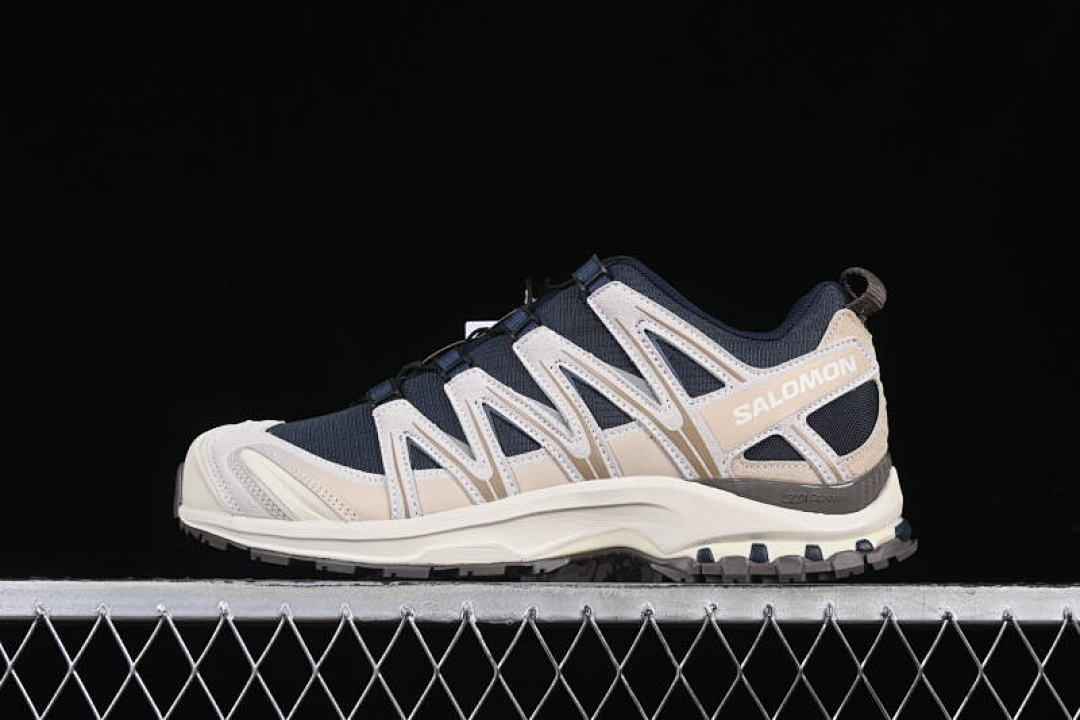 On Running [477918-25]-[OUTDOOR TRAIL RUNNING SHOES NAVY BLUE/BEIGE]-[WOMAN:36-39]-[MAN:40-46] - Image 2
