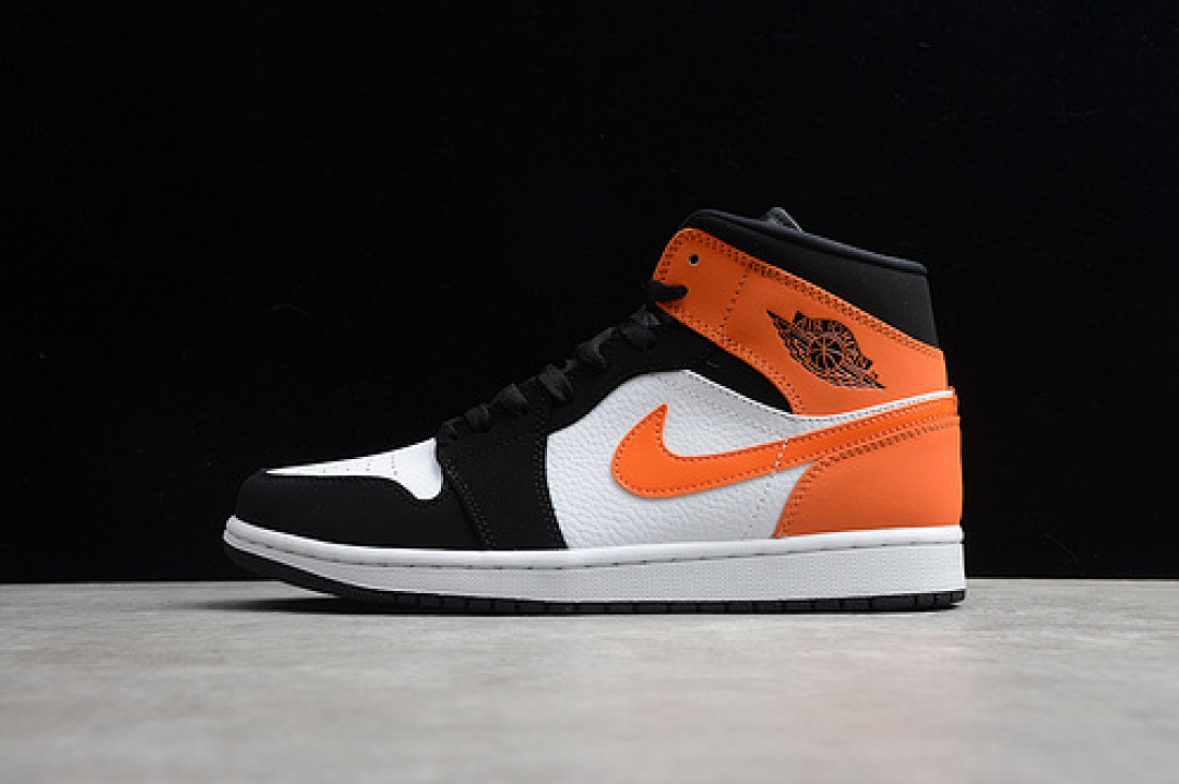 Jordan [554724-058]-[AIR JORDAN 1 MID BLACK/WHITE-STARFISH]-[MAN:40-46], photo 1