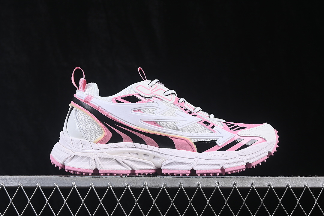 Unbranded [VIRGIL ABLOH RETRO RUNNING SHOES LIGHT PINK/WHITE/BLACK]-[WOMAN:36-39]-[MAN:40-47] - Image 15