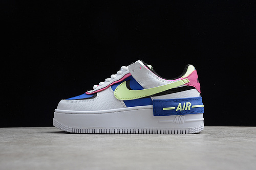 Nike Nike AIR FORCE 1 SHADOW WHITE/SAPPHIRE-BARELY VOLT · CJ1641-100, photo 1