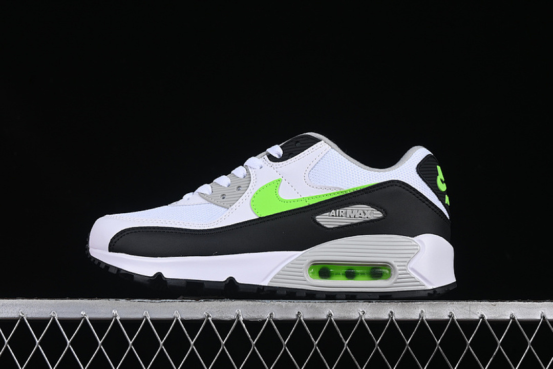 Nike AIR MAX 90 WHITE/BLACK/NEUTRAL GREY/HOT LIME · CZ1846-100, photo 1