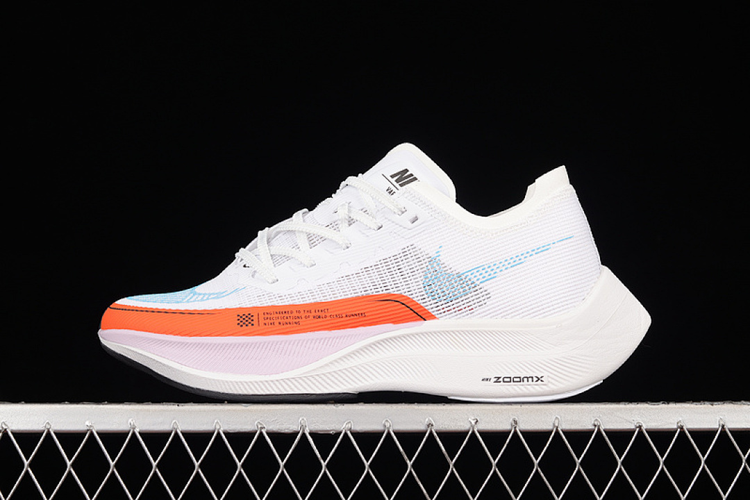Unbranded [CU4123-102]-[ZOOMX VAPORFLY NEXT% 2 WHITE/RUSH ORANGE/DOLL/LASER BLUE]-[MAN:40-45], photo 1