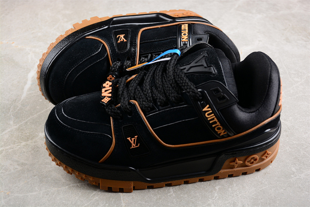 Louis Vuitton [L*V TRAINER MAXI BLACK/BROWN]-[WOMAN:35-39]-[MAN:40-45] - Image 9