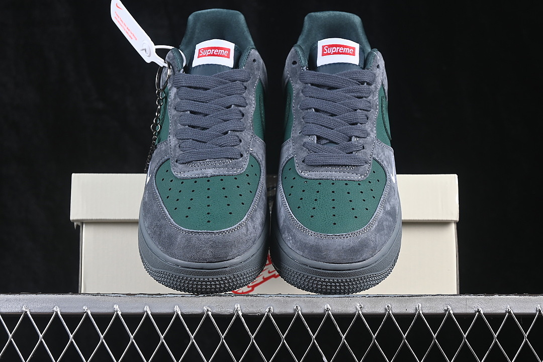 Nike [FV3694-116]-[AIR FORCE 1 07 LOW CASUAL SNEAKERS DARK GRAY/DARK GREEN]-[WOMAN:36-39]-[MAN: - Image 12