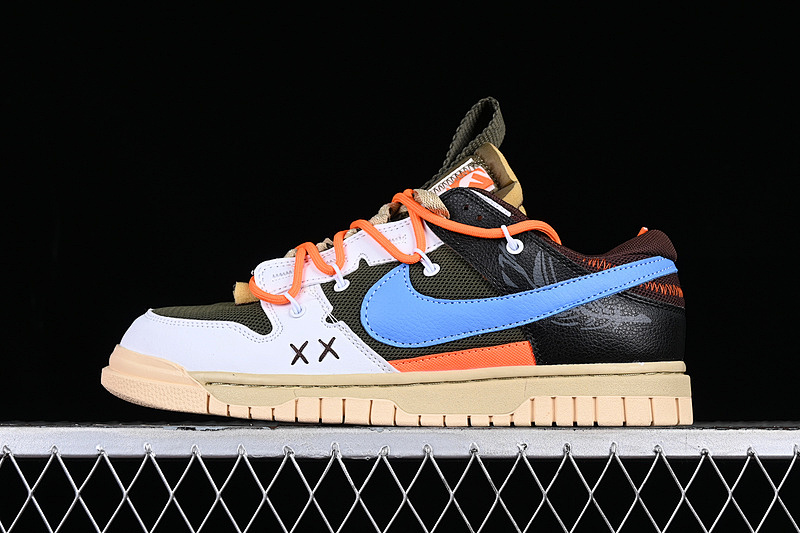 Nike AIR DUNK LOW 3 0 REMASTERED WHITE/BLACK/BLUE/ORANGE · DV0821-200, photo 1