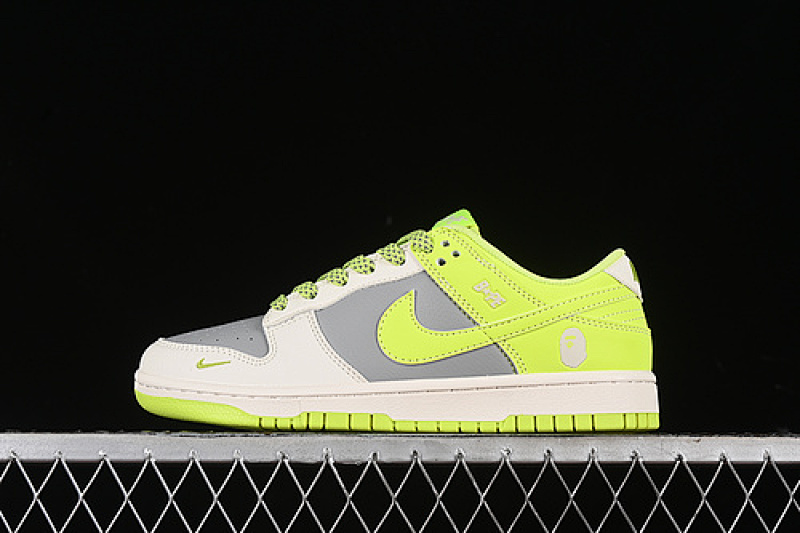 Bape Nike SB DUNK LOW BAPE GREY/BEIGE/GREEN · BB8969-005, photo 1
