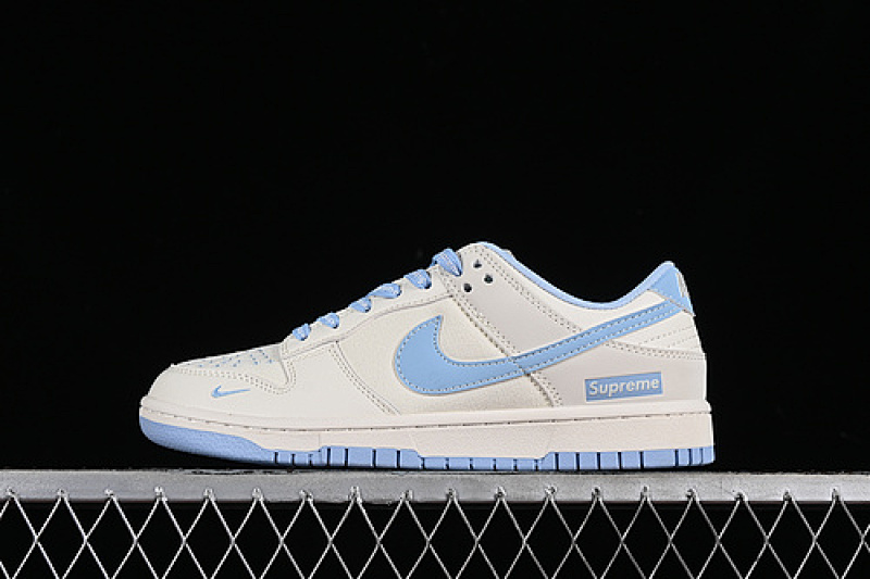 Supreme Nike SB DUNK LOW SUPREME WHITE/GREY/BLUE · BB6698-513, photo 1