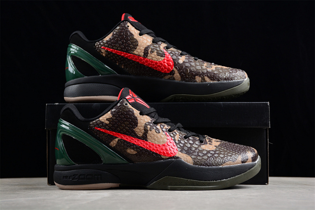 Nike [429659-900]-[ZOOM KOBE 6 PROTRO BLACK/RED/GREEN/BROWN]-[MAN:40-46] - Image 2
