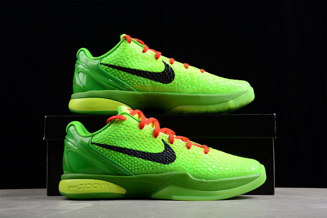 Nike [429659-701]-[ZOOM KOBE 6 GRINCH LIME GREEN/VARSITY RED-BLACK]-[MAN:41-46] - Image 16