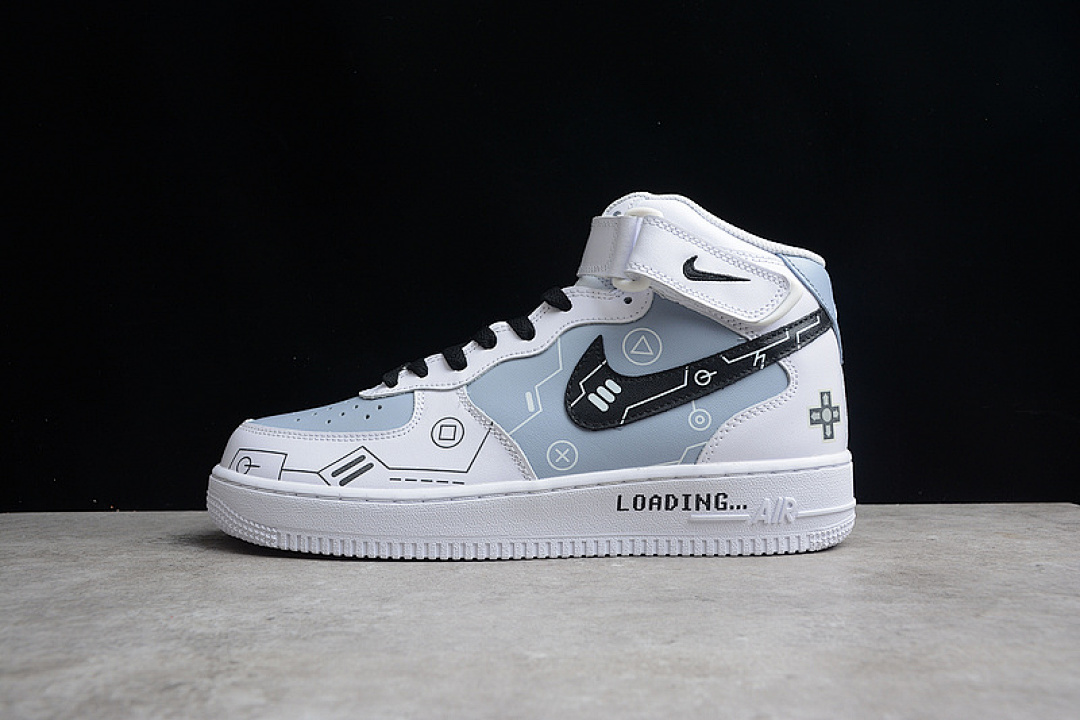 Nike [CW2288-115]-[AIR FORCE 1 MID 07 PS5 WHITE/BLUE/BLACK]-[WOMAN:36-39]-[MAN:40-45], photo 1