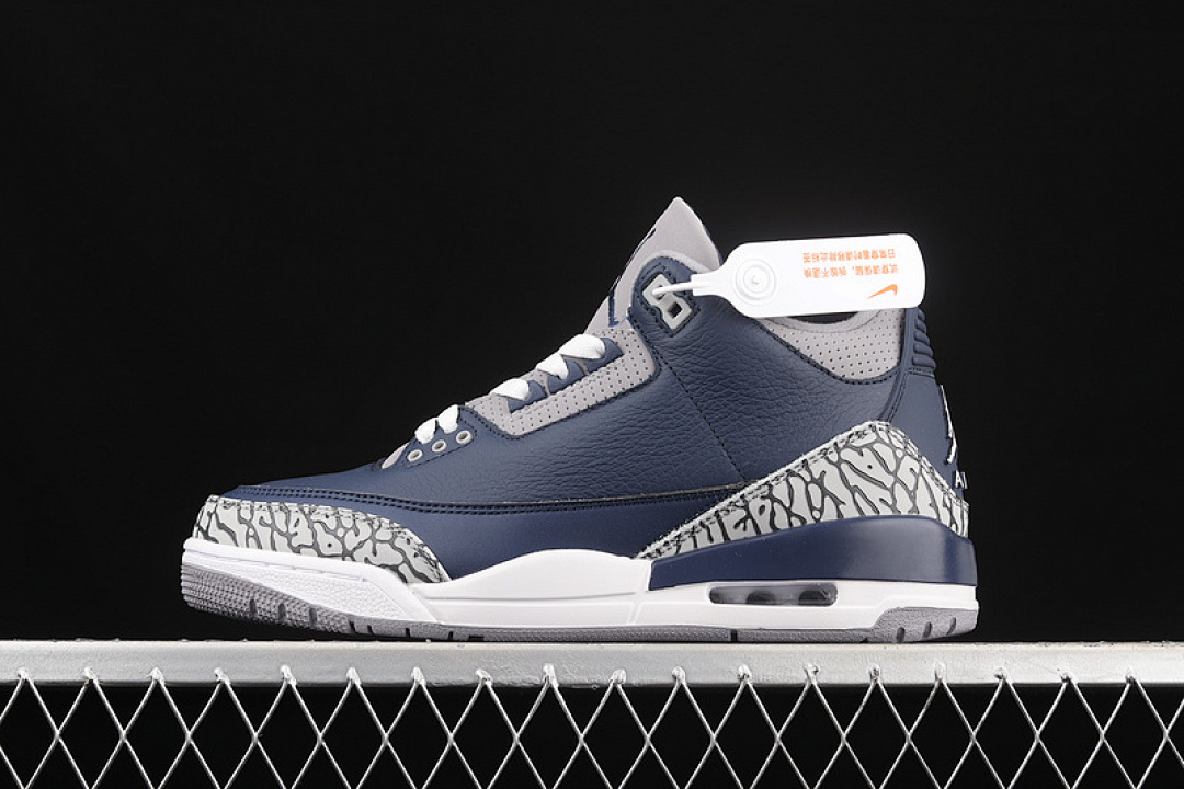 Jordan [CT8532-401]-[AIR JORDAN 3 RETRO GEORGETOWN MIDNIGHT NAVY/CEMENT GREY/WHITE]-[MAN:40-47.5], photo 1