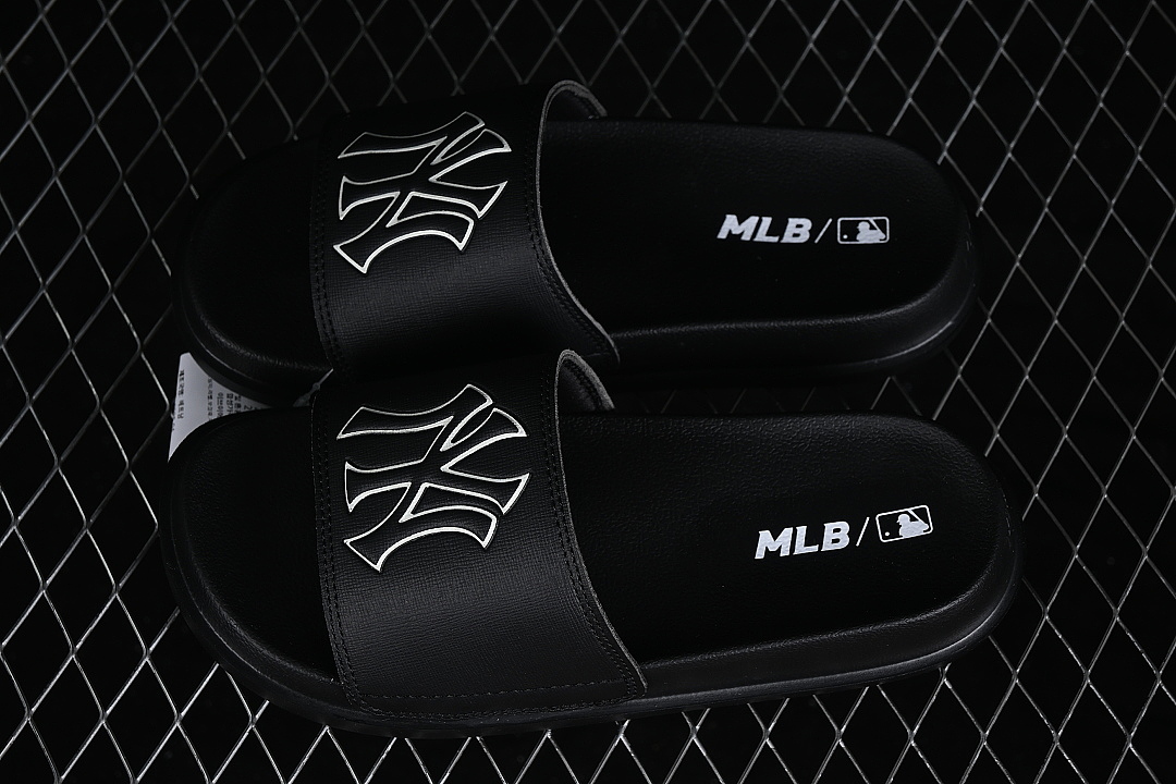 MLB [3ALPCMM4N50BKS]-[CHUNKY MOUND BASIC CASUAL SLIPPERS BLACK/INKINESS]-[WOMAN:35-39]-[MAN:40-44] - Image 9