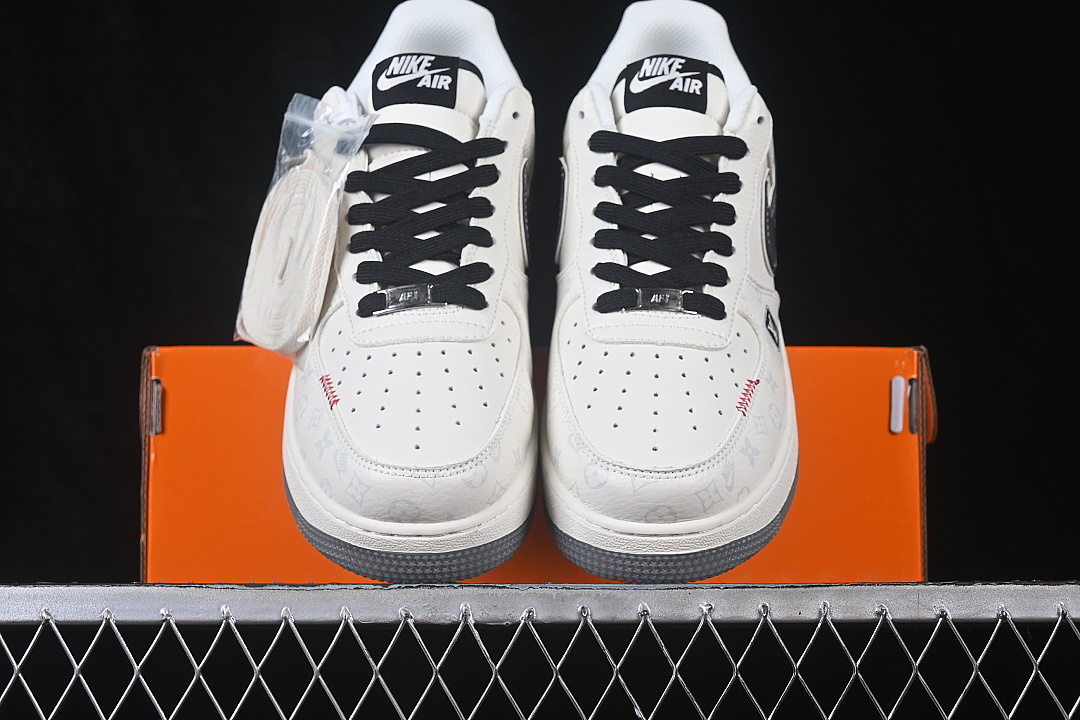 Nike [MM3399-838]-[AIR FORCE 1 07 LOW CASUAL SNEAKERS BLACK/WHITE]-[WOMAN:36-39]-[MAN:40-45] - Image 12