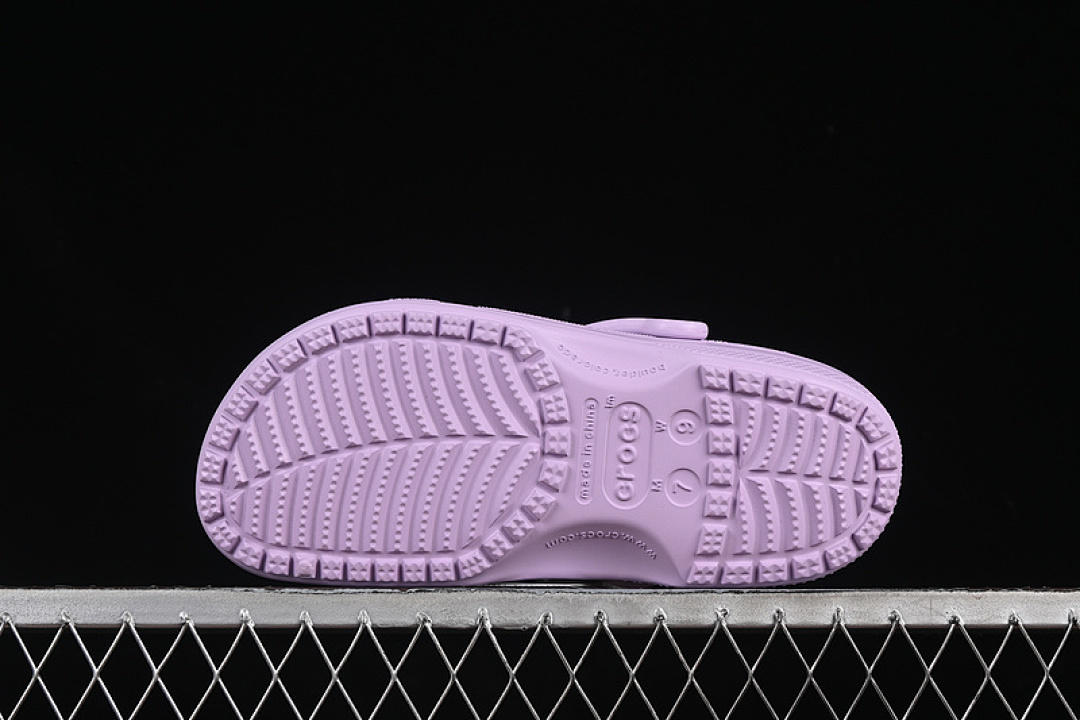Crocs [CROCS THE SUMMER CLASSIC DUAL-PURPOSE BEACH HOLE SHOES SANDAL SLIPPERS PURPLE]-[WOMAN:36-40] - Image 8