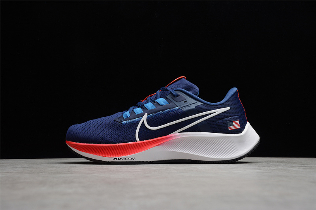 Nike Nike AIR ZOOM PEGASUS 38 NAVY BLUE/WHITE/RED · DH4239-400, photo 1