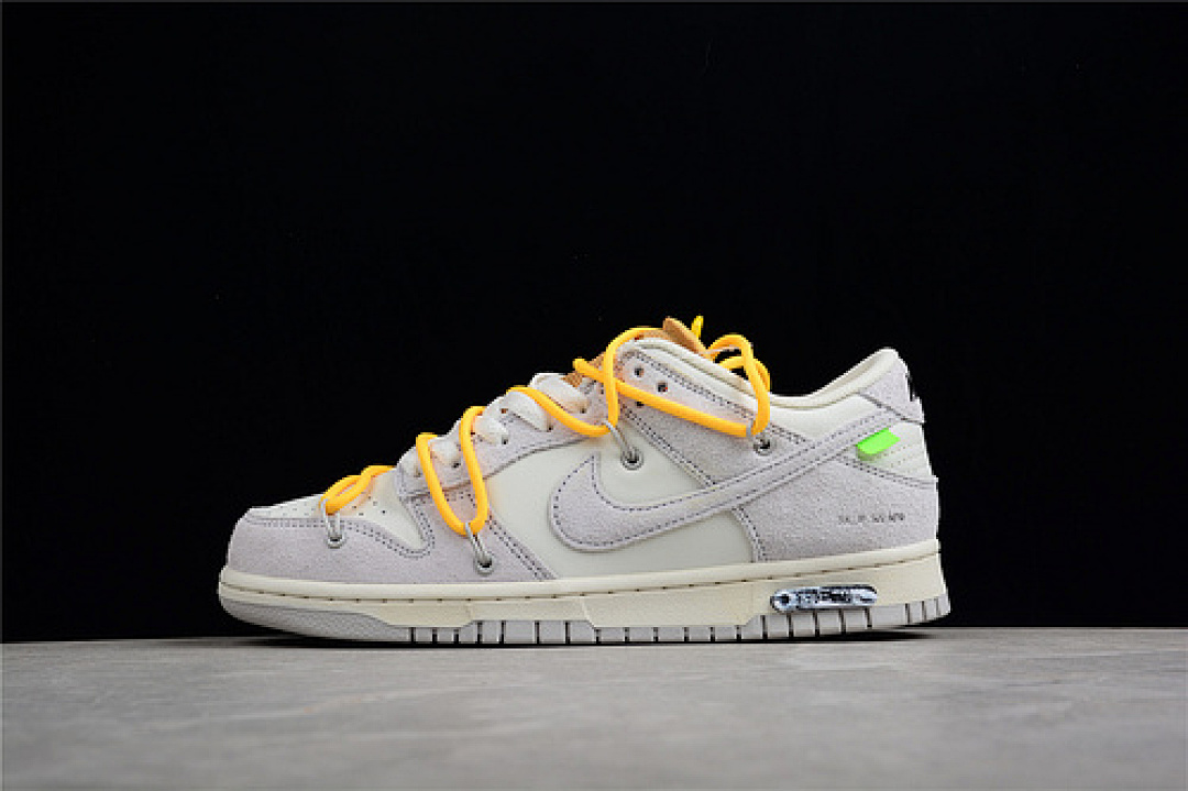 Off-White [DJ0950-109]-[OW X SB DUNK LOW LOT 39 OF 50 SAIL/NEUTRAL GREY/AMARILLO]-[UNSIEX:36-47.5], photo 1