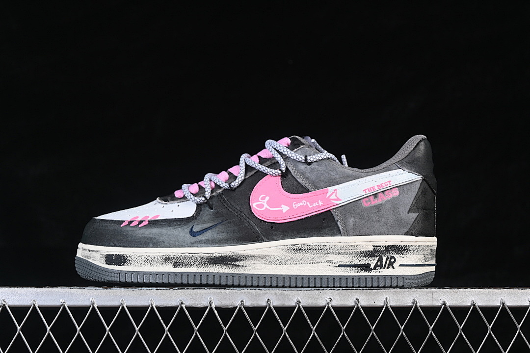 Nike Nike AIR FORCE 1 07 LOW WHITE/GREY/BLACK/PINK · YD2425-880, photo 1