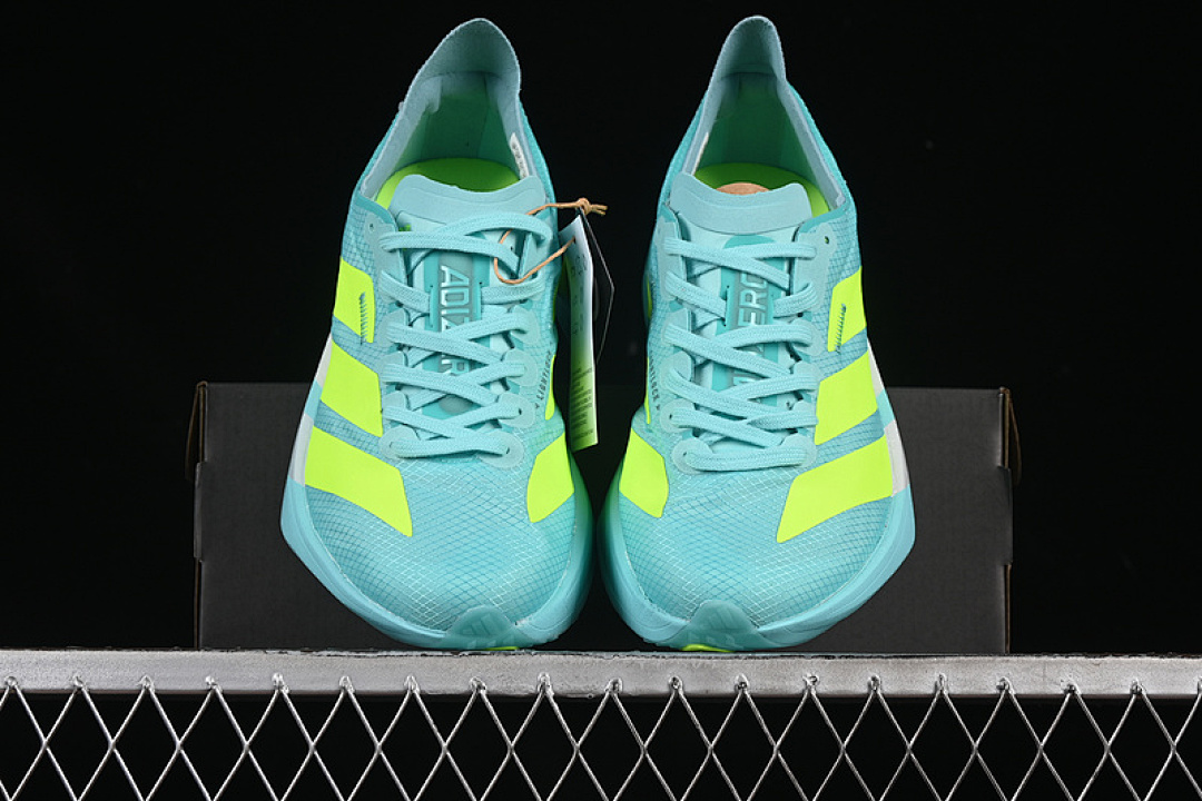 Adidas [JR1251]-[ADIZERO ADIOS 4 M BLUE/GREEN]-[WOMAN:36-39]-[MAN:40-45] - Image 13