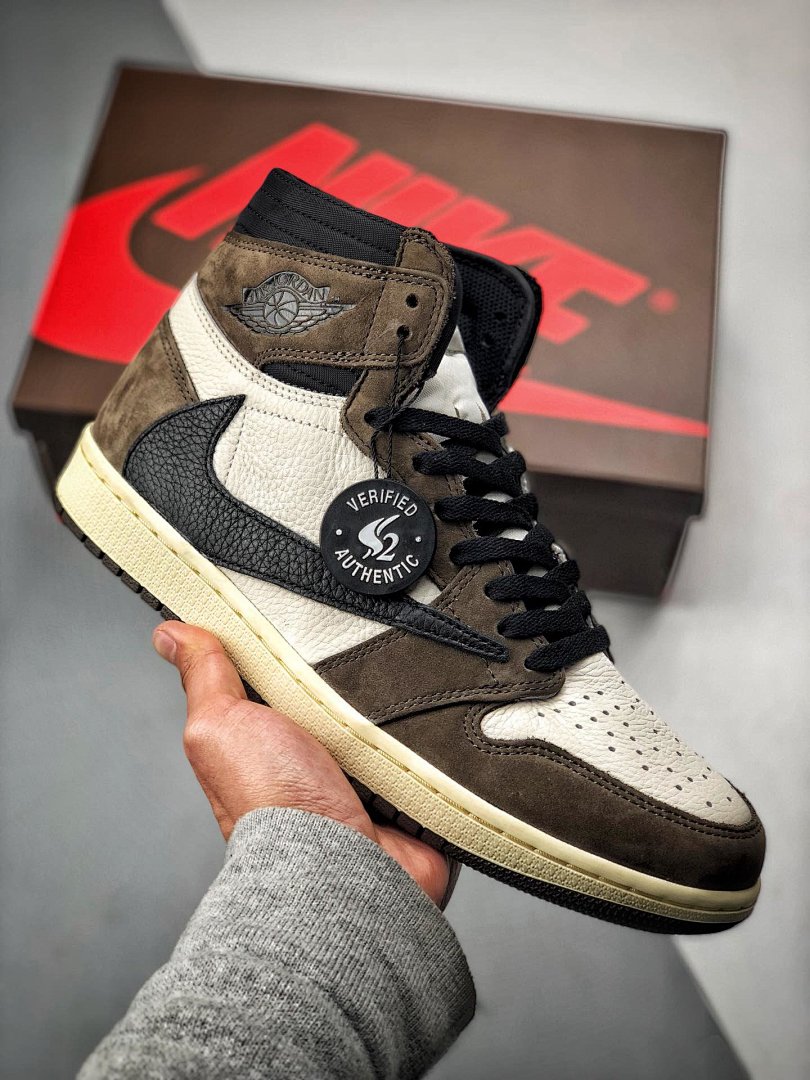 Jordan [CD4487-100]-[AIR JORDAN 1 HIGH OG TRAVIS SCOTT SP DARK MOCHA/BLACK/WHITE], photo 1