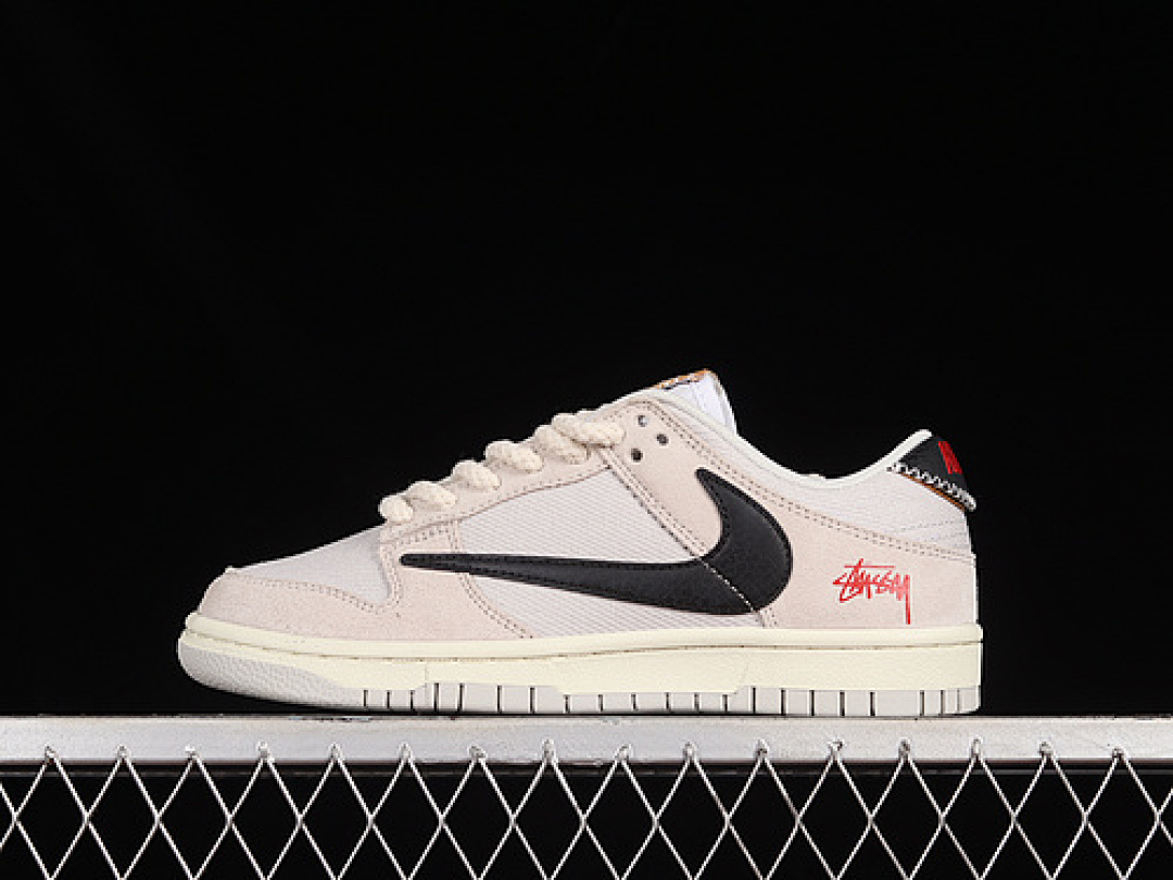 Stussy Nike STUSSY SB DUNK LOW CERTIFIED FRESH GREY/BLACK/BROWN/PINK · DD9776-068, photo 1
