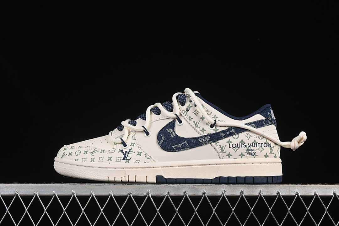 Louis Vuitton [YX5066-329]-[SB DUNK LOW LV WHITE/BLUE]-[WOMAN:36-39]-[MAN:40-45], photo 1