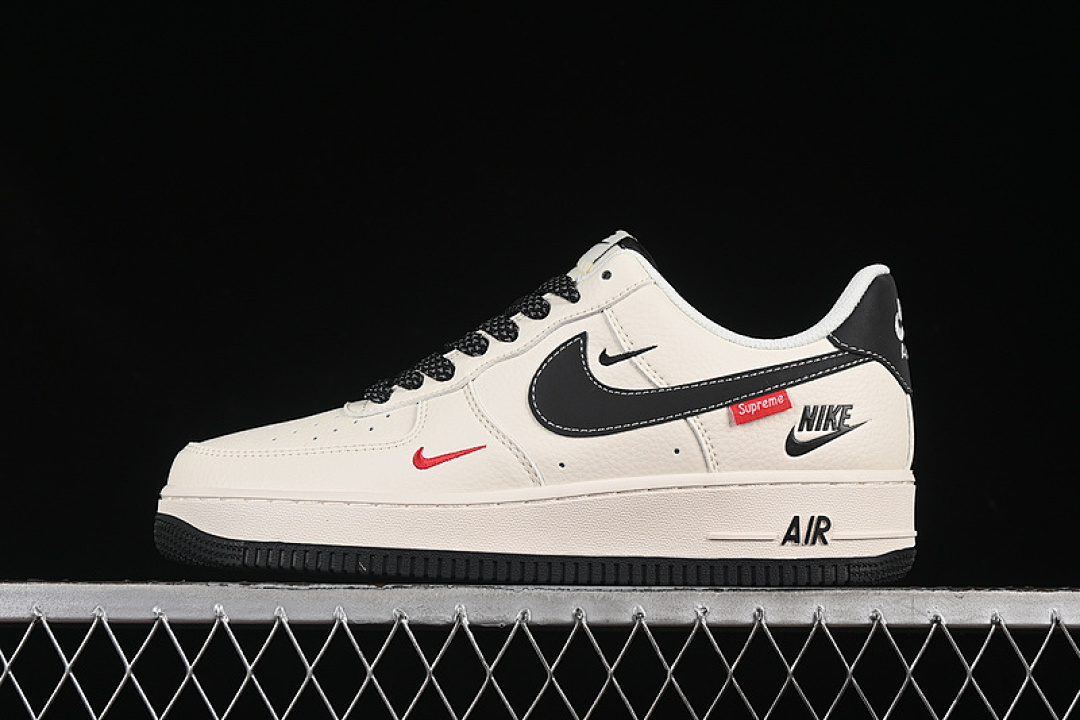 Nike Nike AIR FORCE 1 07 LOW SUPREME BLACK/BEIGE · HH7518-038, photo 1
