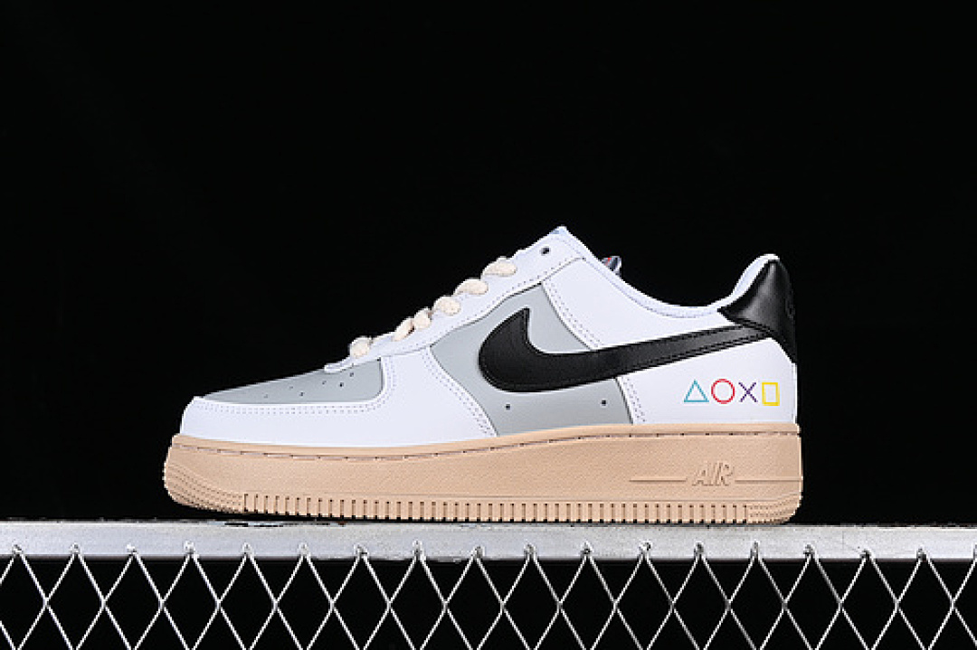 Nike [AF2288-002]-[AIR FORCE 1 07 LOW WHITE/GREY/BLACK/BROWN]-[WOMAN:36-39]-[MAN:40-45], photo 1