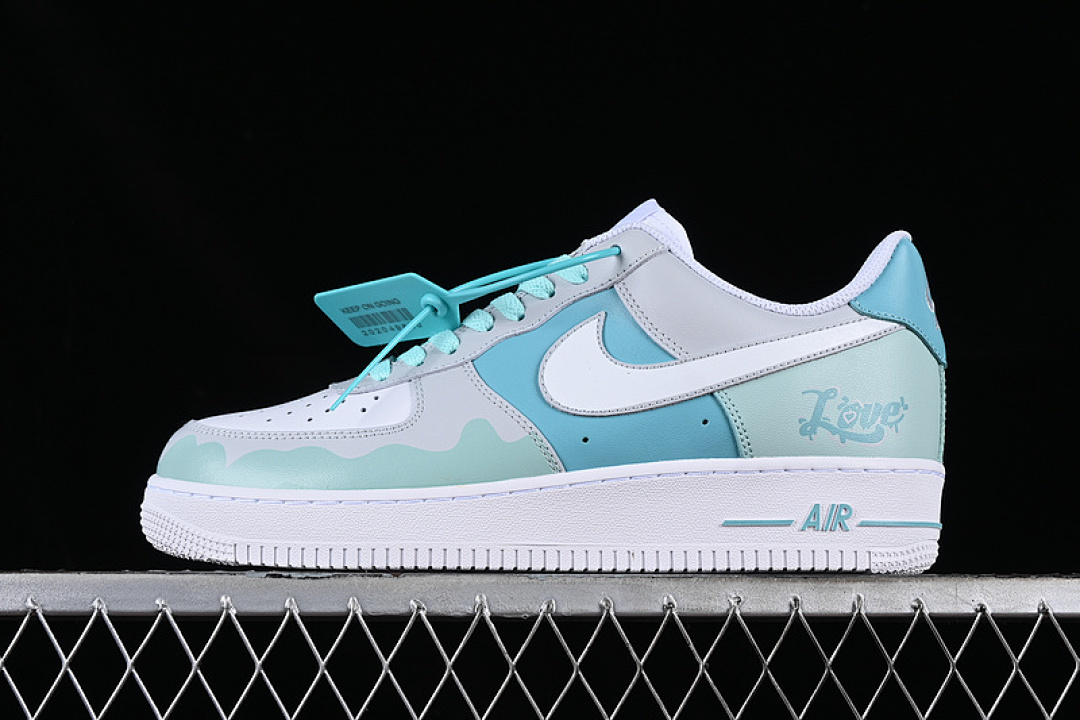 Nike [CW2288-111]-[AIR FORCE 1 07 LOW WHITE/BLUE/GREEN]-[WOMAN:36-39]-[MAN:40-45], photo 1
