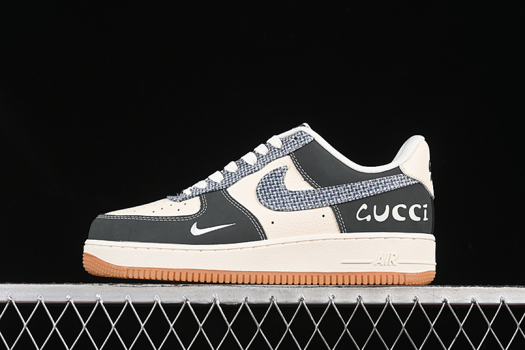 Nike [DF0188-058]-[AIR FORCE 1 07 LOW WHITE/GREY/BLUE]-[WOMAN:36-39]-[MAN:40-45] - Image 2