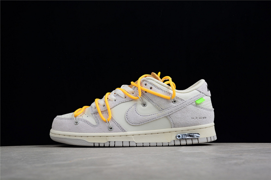 Off-White [DJ0950-109]-[OW X SB DUNK LOW LOT 39 OF 50 SAIL/NEUTRAL GREY/AMARILLO]-[UNSIEX:36-47.5], photo 1