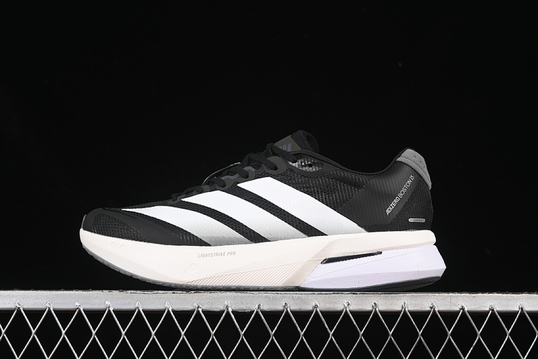 On Running [JS4938]-[ADIZERO BOSTON 13 WHITE/BLACK/GREY]-[WOMAN:36-39]-[MAN:40-46] - Image 16