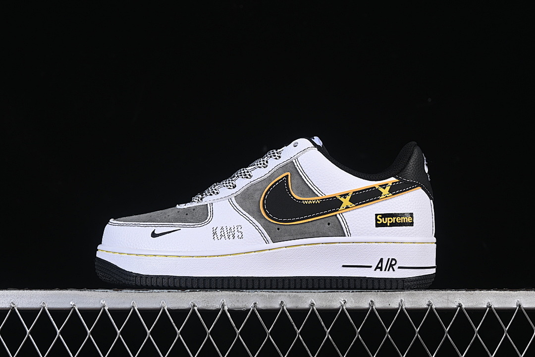 Nike Nike AIR FORCE 1 07 LOW CASUAL SNEAKERS BLACK/WHITE/GREY · XZ6188-259, photo 1