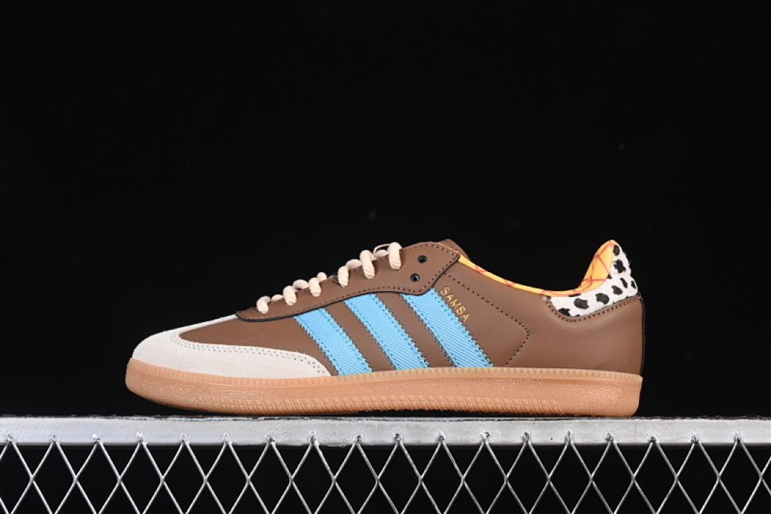 Adidas [JI3099]-[ORIGINALS SAMBA OG WOODY RETRO CASUAL SNEAKERS BROWN/BLUE]-[WOMAN:36-39]-[MAN:40-45], photo 1