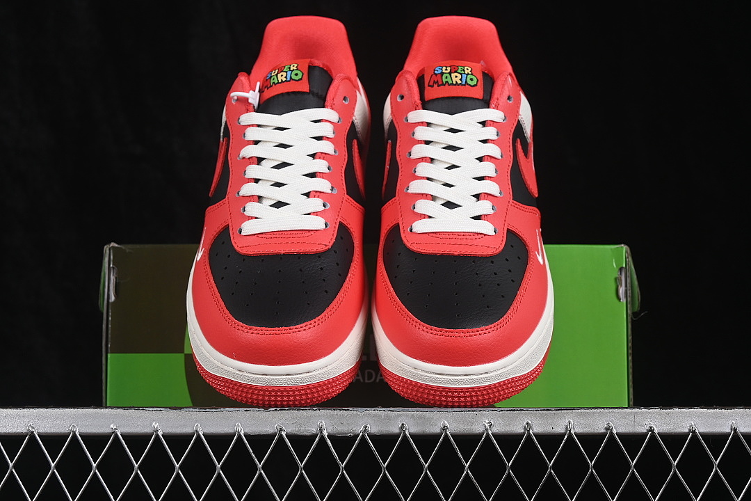 Nike [DW8806-029]-[AIR FORCE 1 07 LOW CASUAL SNEAKERS RED/BLACK/WHITE]-[WOMAN:36-39]-[MAN:40-45] - Image 12